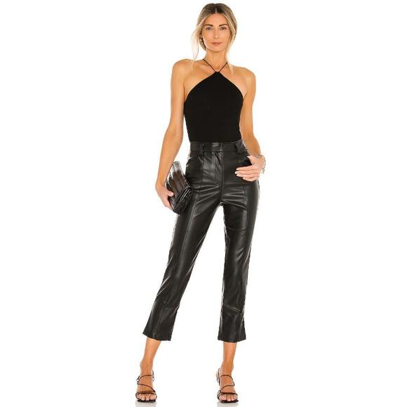 LBLC The Label Women Jen Vegan Leather Trouser S - Picture 1 of 12